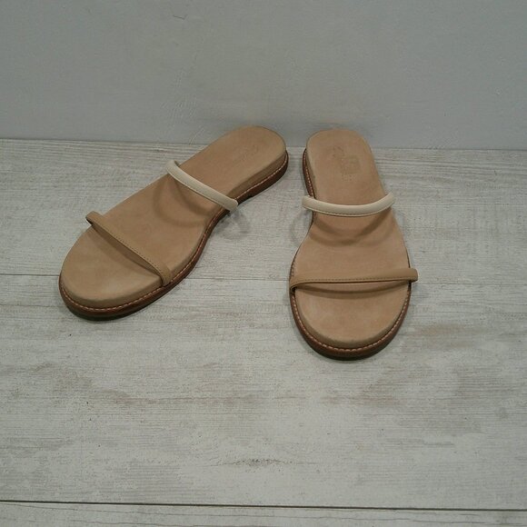 Madewell Paris Minimalist Sandal in Nude Tan Strappy Flats Size 10 - Picture 6 of 16